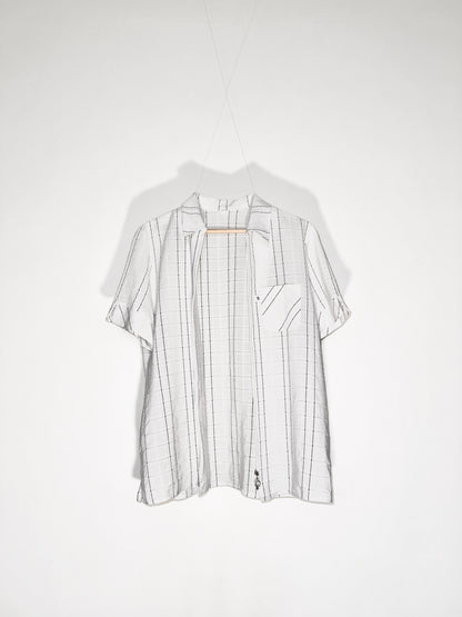Pinstripe Zip Tee